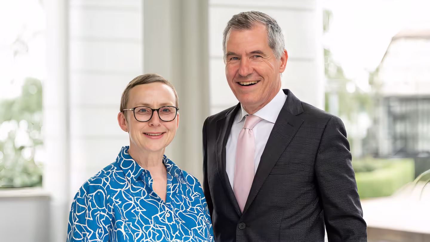 Heidrun Franke, Schulleiterin; Markus Klein, Gesamt- und Internatsleiter