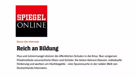 Spiegel Online: Boom der Internate Spiegel Online: Boom der Internate